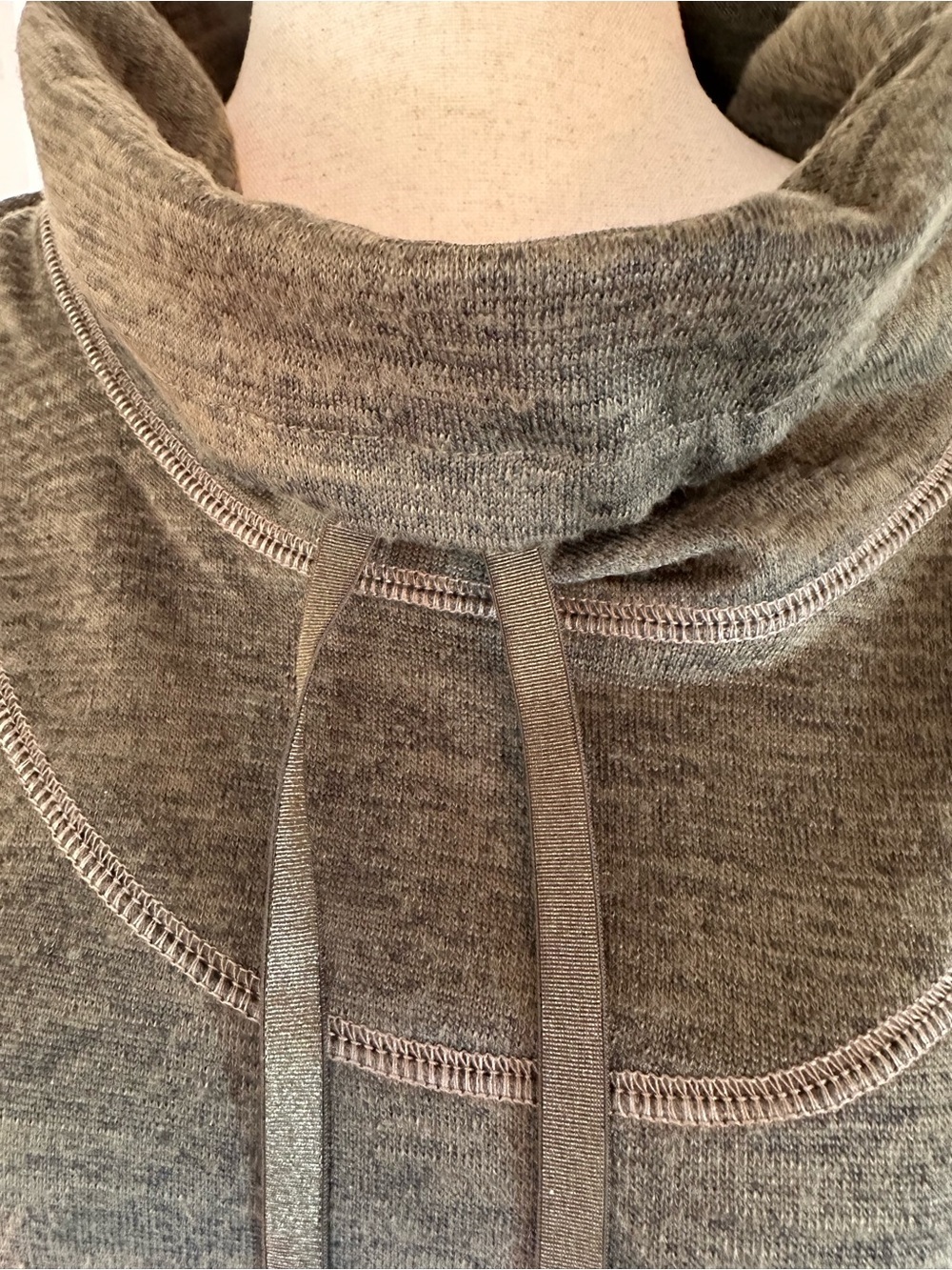 Kuhl Heather Olive Cowl-Neck Long-Sleeve Lea Dress - Picture 5 of 11